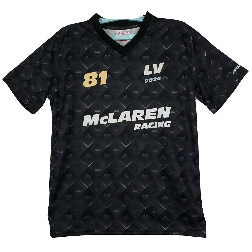 McLaren Racing Mitchell & Ness‎ Small Jersey Shirt Piastri #81 Black Grey NWT
